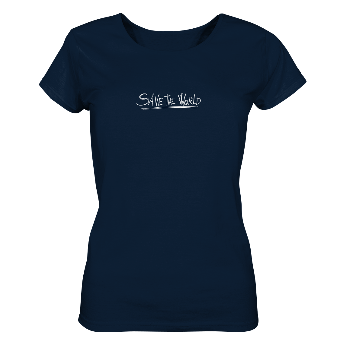 Schmetterling-Weiß - Ladies Organic Basic Shirt