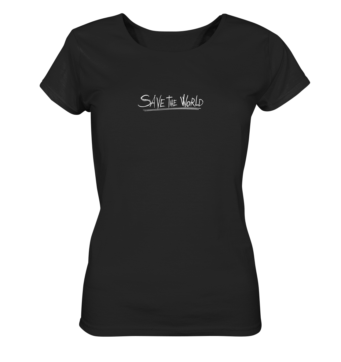 Schmetterling-Weiß - Ladies Organic Basic Shirt