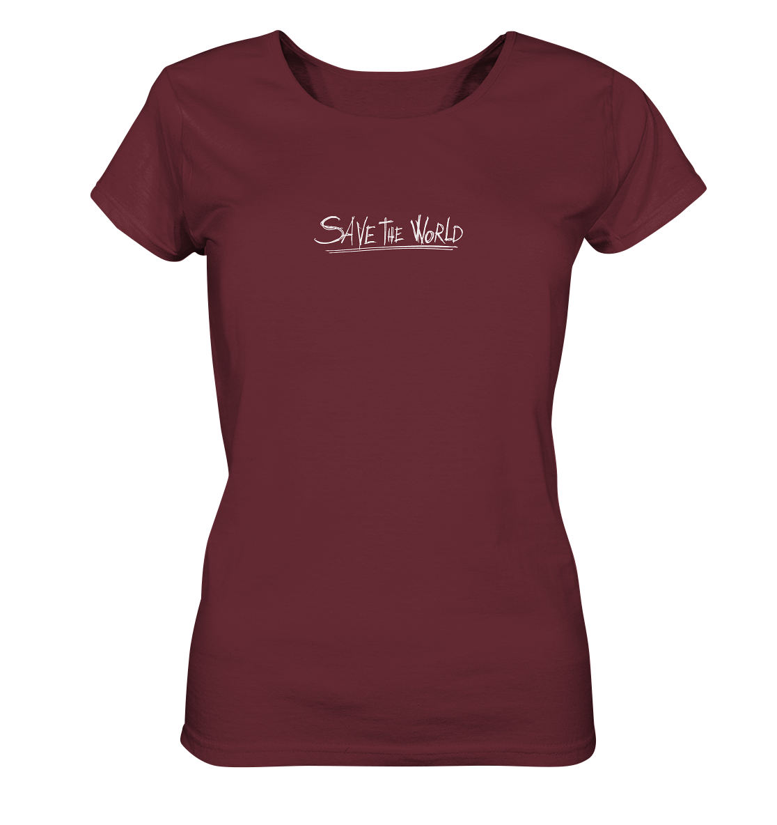 Schmetterling-Weiß - Ladies Organic Basic Shirt