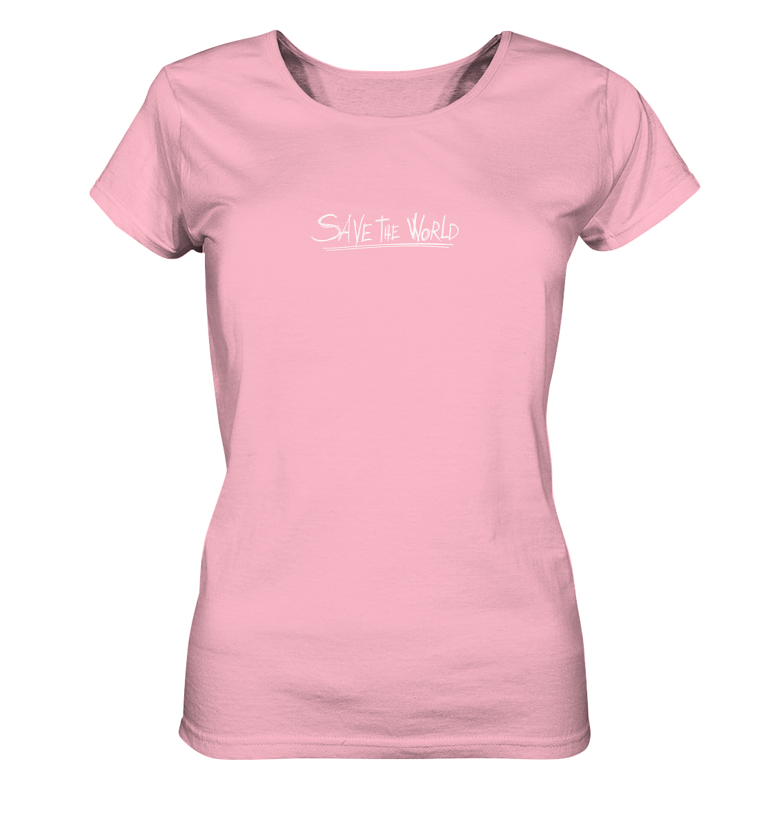 Schmetterling-Weiß - Ladies Organic Basic Shirt