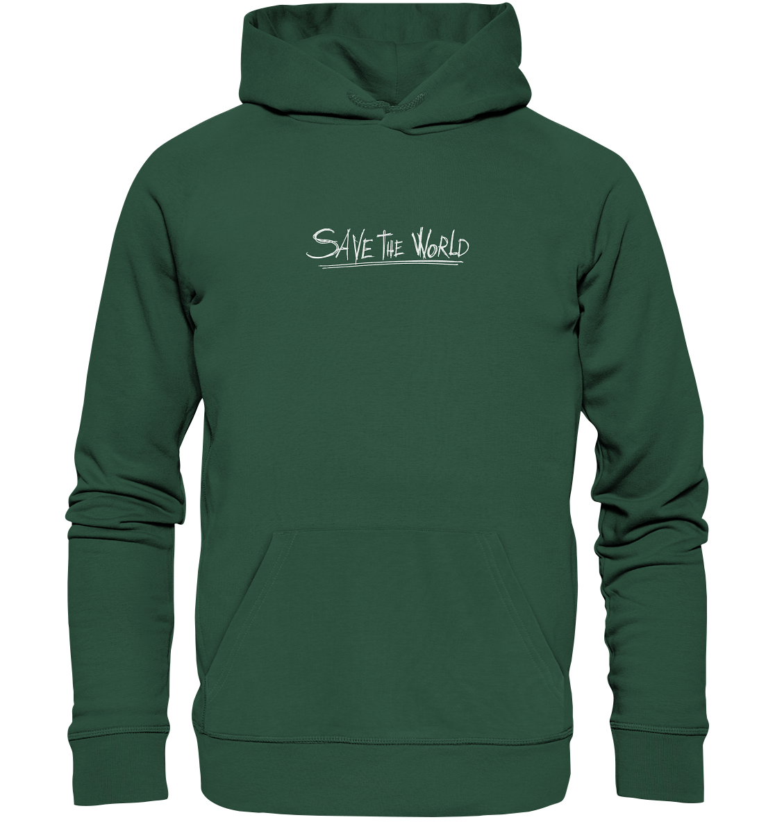 Schmetterling-Weiß - Organic Basic Hoodie
