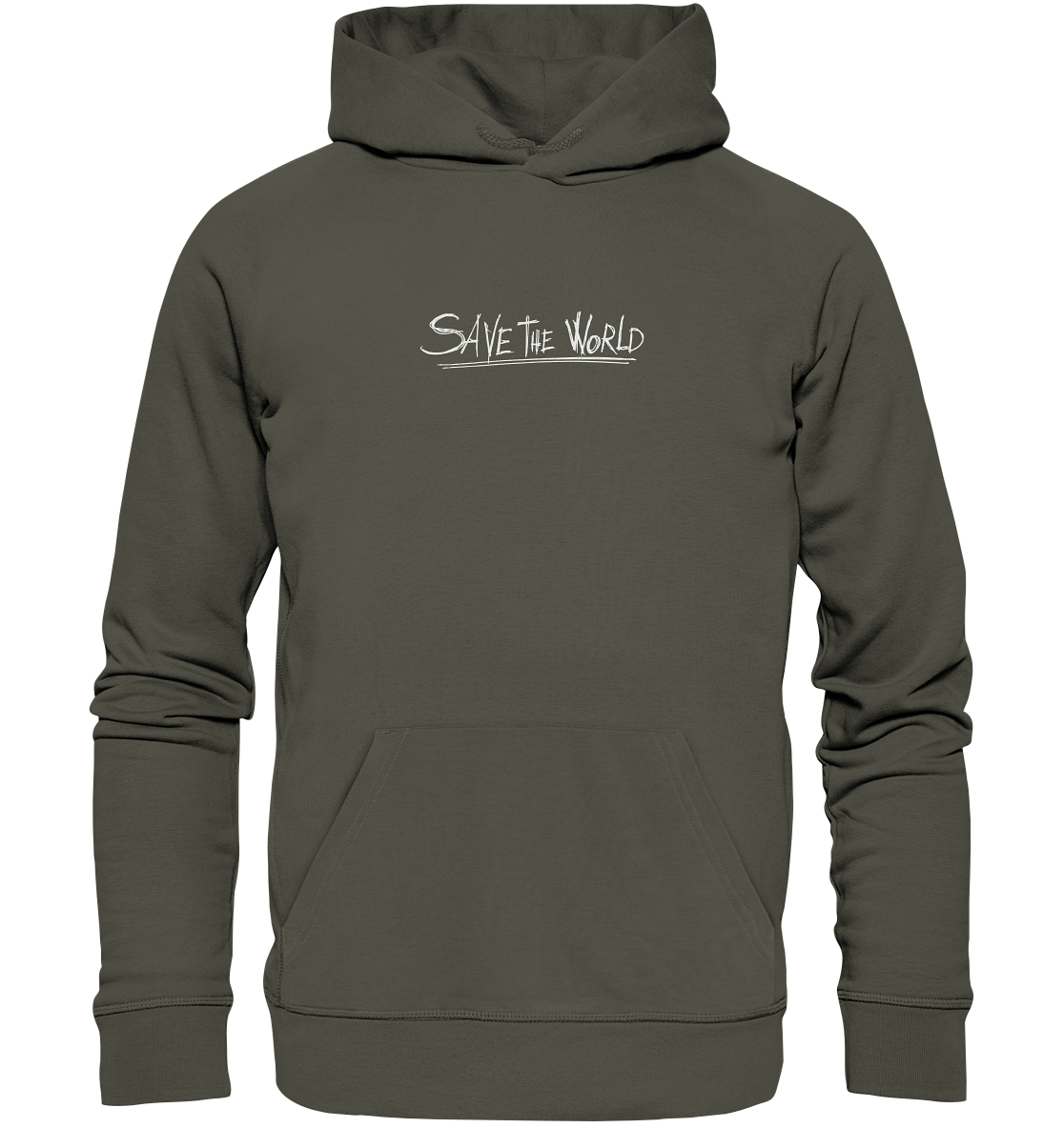 Schmetterling-Weiß - Organic Basic Hoodie