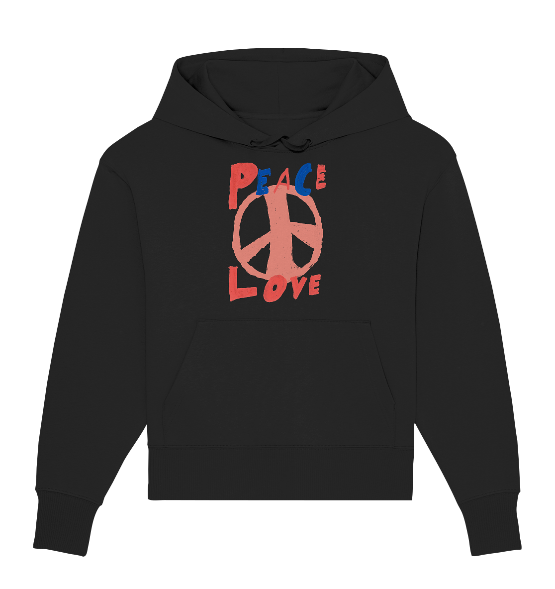Peace & Love - Organic Oversize Hoodie