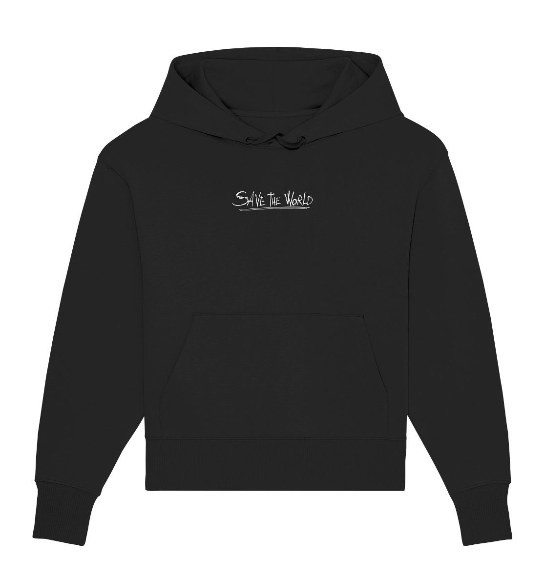 Schmetterling-Weiß - Organic Oversize Hoodie