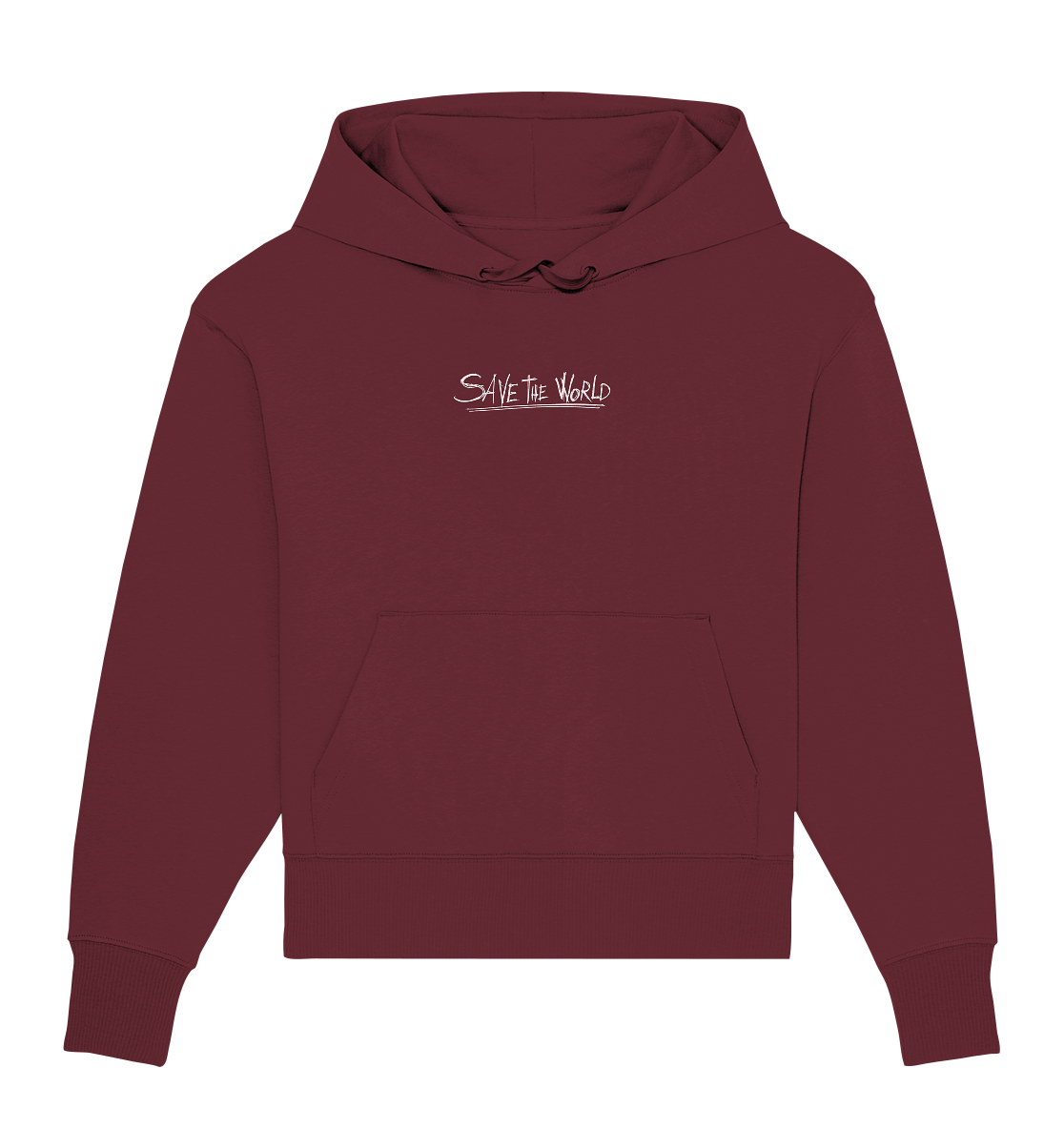 Schmetterling-Weiß - Organic Oversize Hoodie