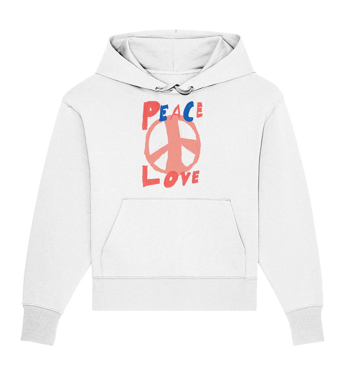 Peace & Love - Organic Oversize Hoodie