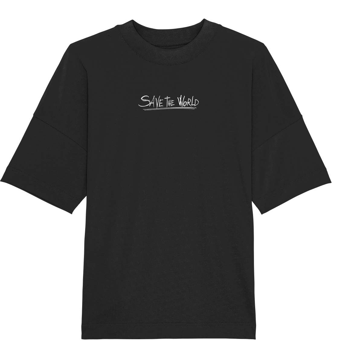 Schmetterling-Weiß - Organic Oversize Shirt