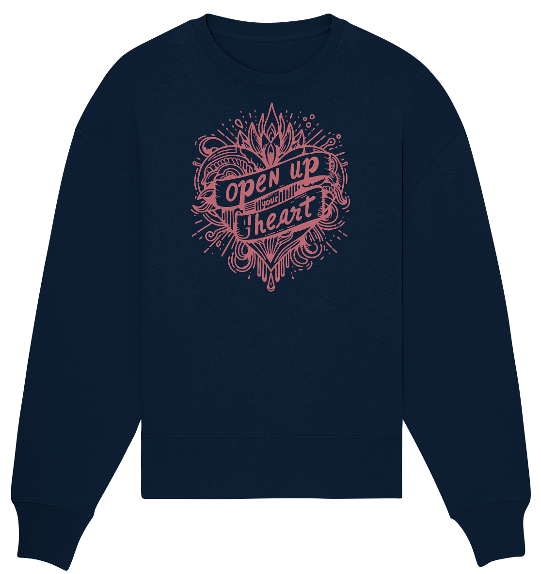Open up your heart - Organic Oversize Sweatshirt