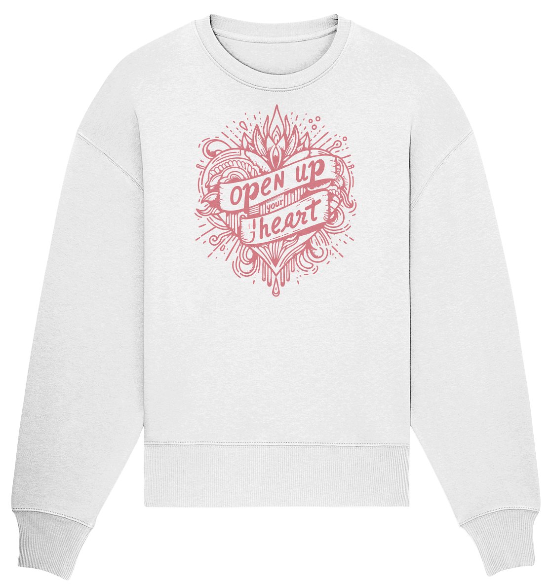 Open up your heart - Organic Oversize Sweatshirt