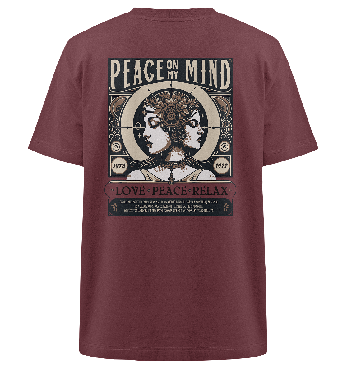 Peace on my Mind - Heavy Oversized Organic Shirt