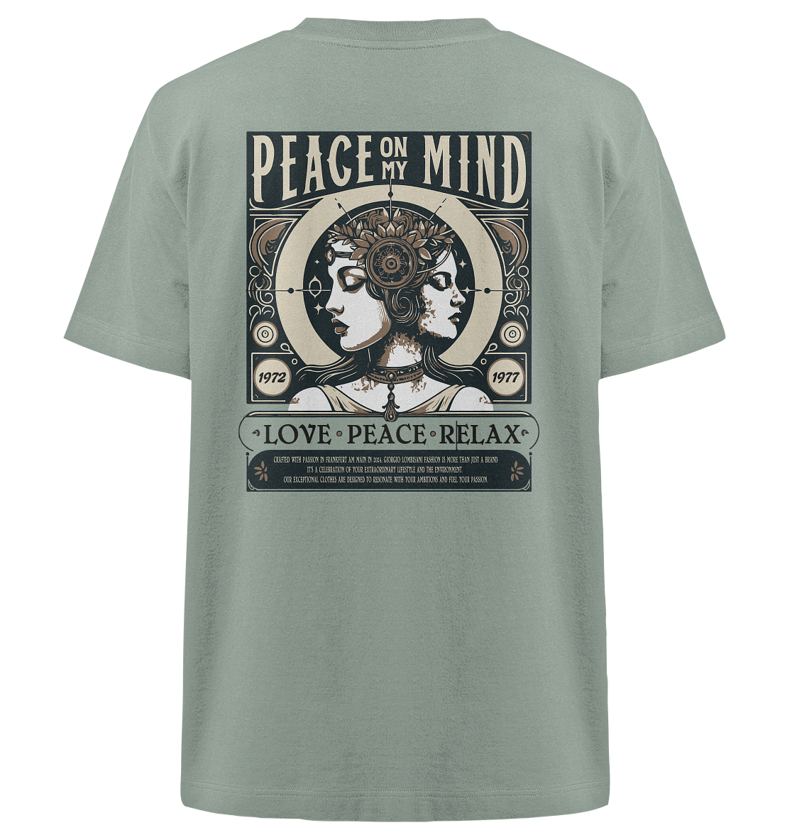 Peace on my Mind - Heavy Oversized Organic Shirt