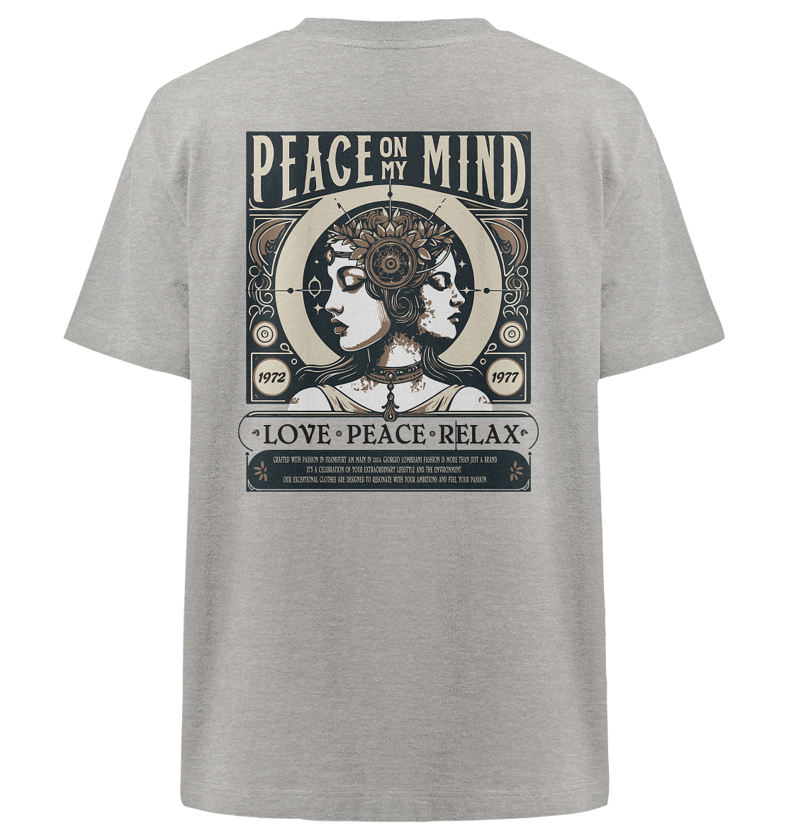 Peace on my Mind - Heavy Oversized Organic Shirt