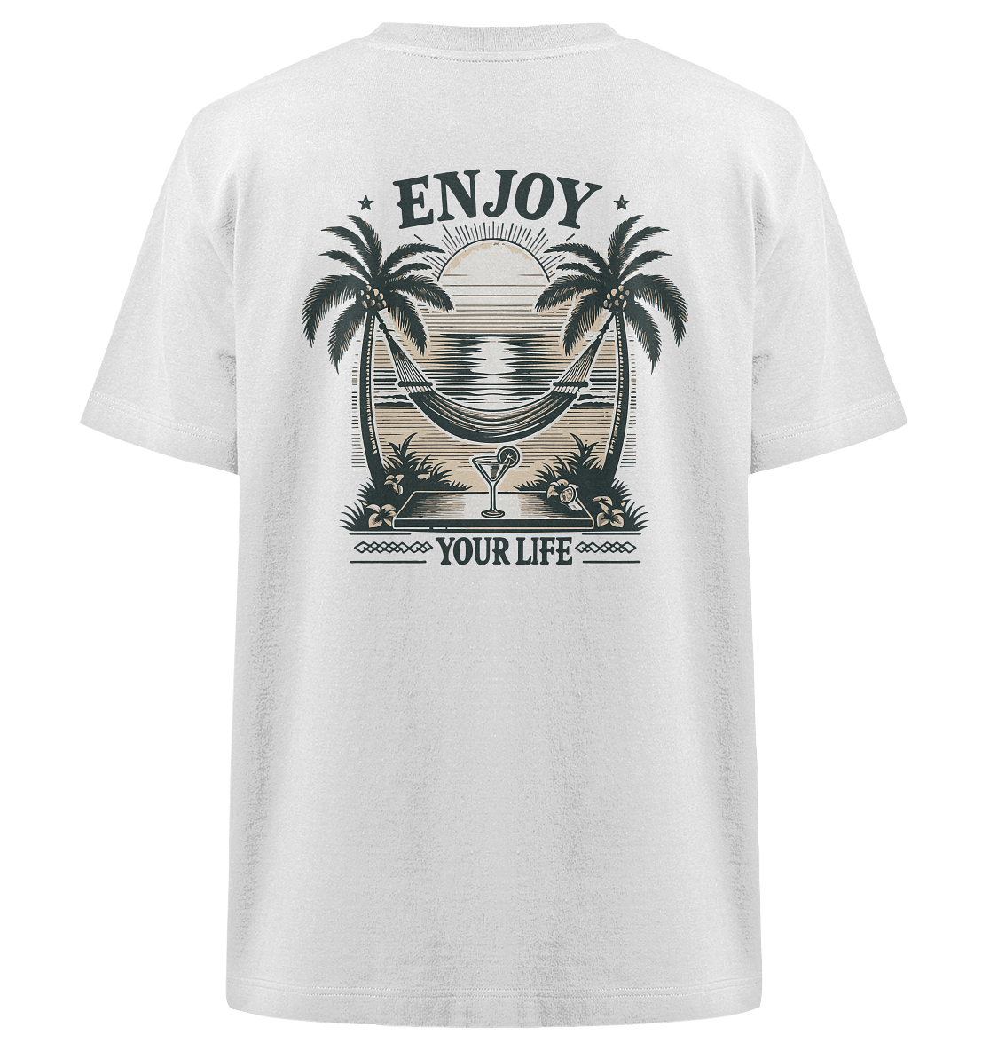 Enjoy your Life - Heavy Oversized Organic Shirt