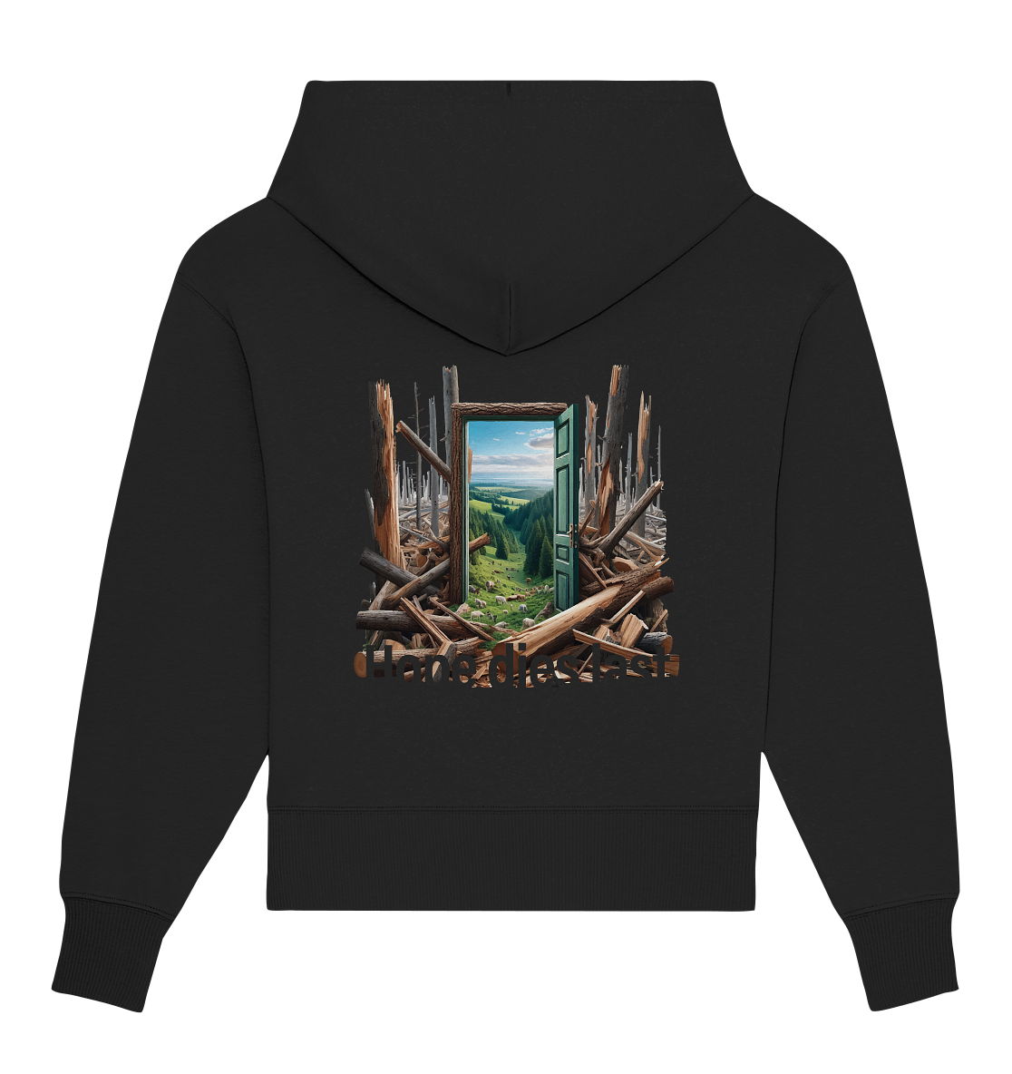 Hope dies last - Organic Oversize Hoodie