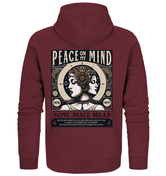 Peace on my Mind - Organic Zipper