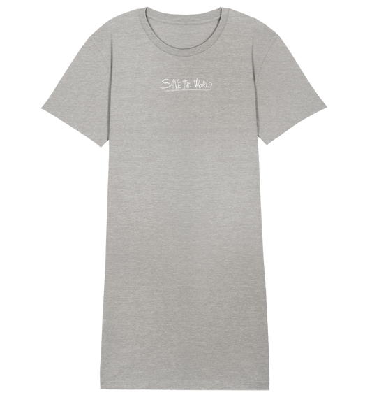 Schmetterling-Weiß - Ladies Organic Shirt Dress