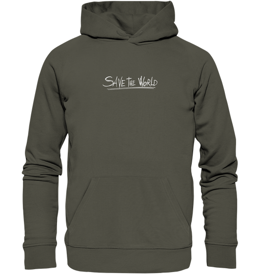 Schmetterling-Weiß - Organic Basic Hoodie