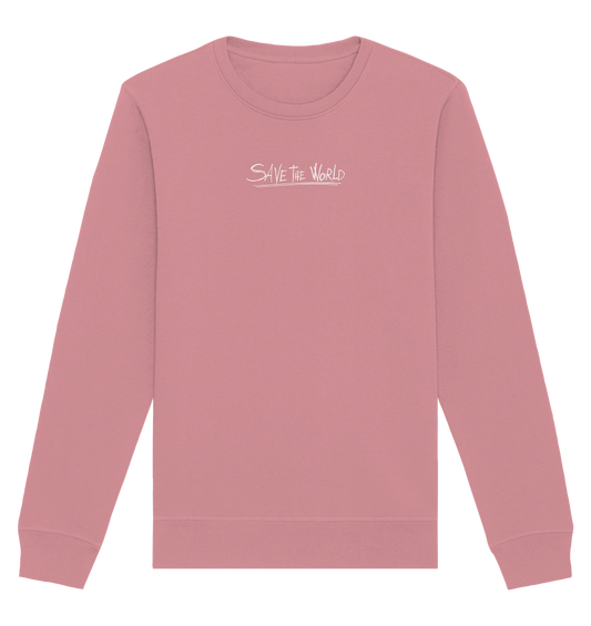 Schmetterling-Weiß - Organic Basic Unisex Sweatshirt