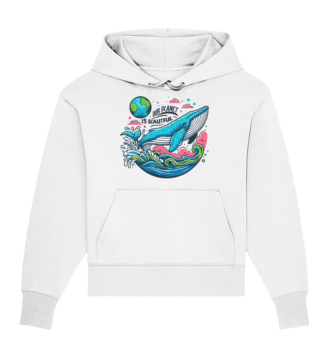 Our planet is beautiful - Organic Oversize Hoodie