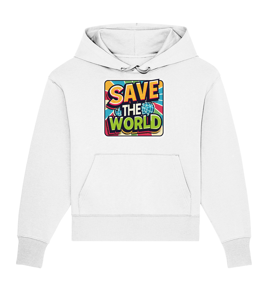 Save the World - Organic Oversize Hoodie