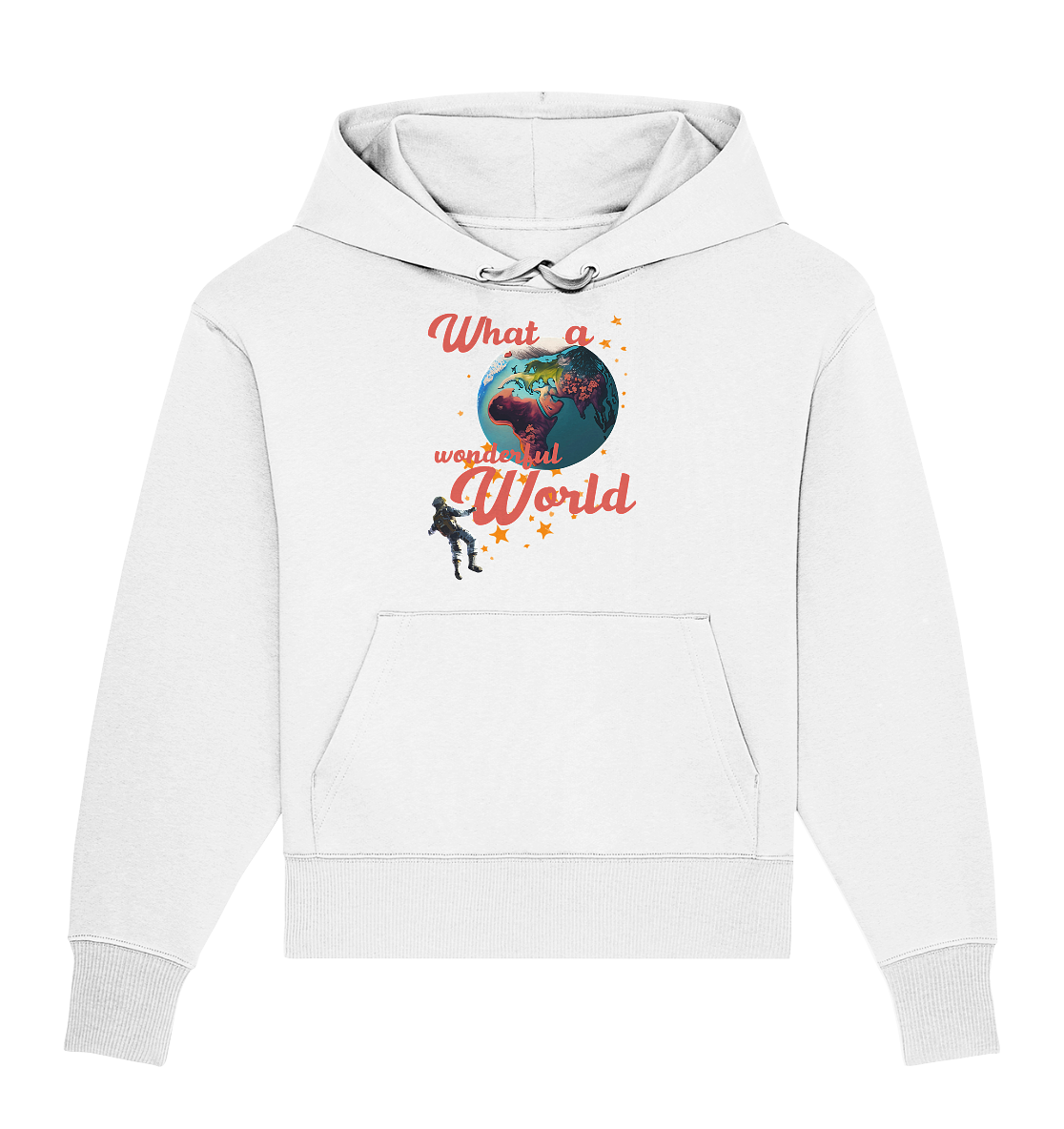 What a wonderful World - Organic Oversize Hoodie