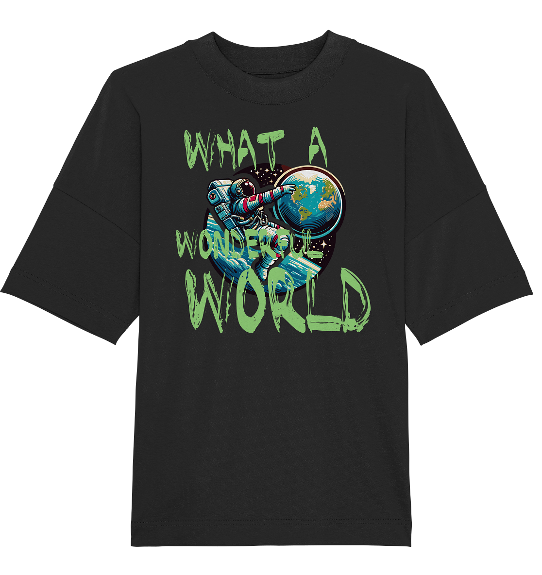 What a wonderful World - Organic Oversize Shirt