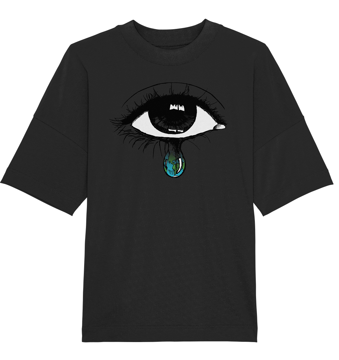 Tränendes Auge - Organic Oversize Shirt