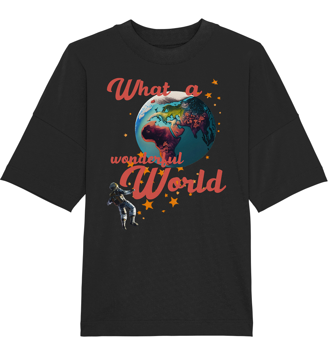What a wonderful World - Organic Oversize Shirt