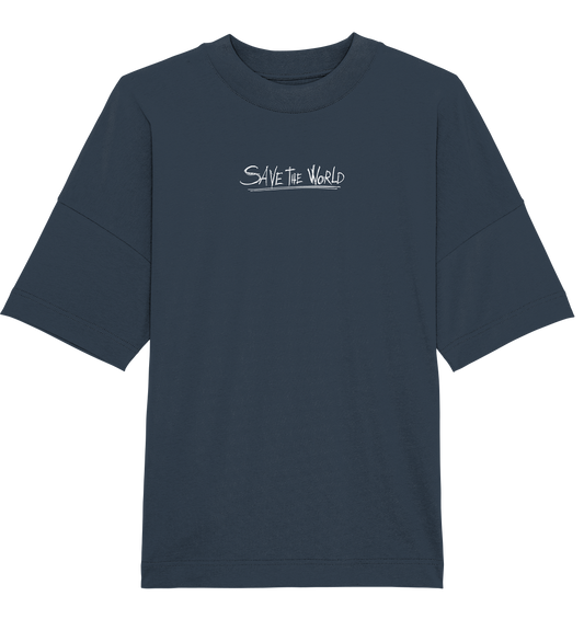 Schmetterling-Weiß - Organic Oversize Shirt