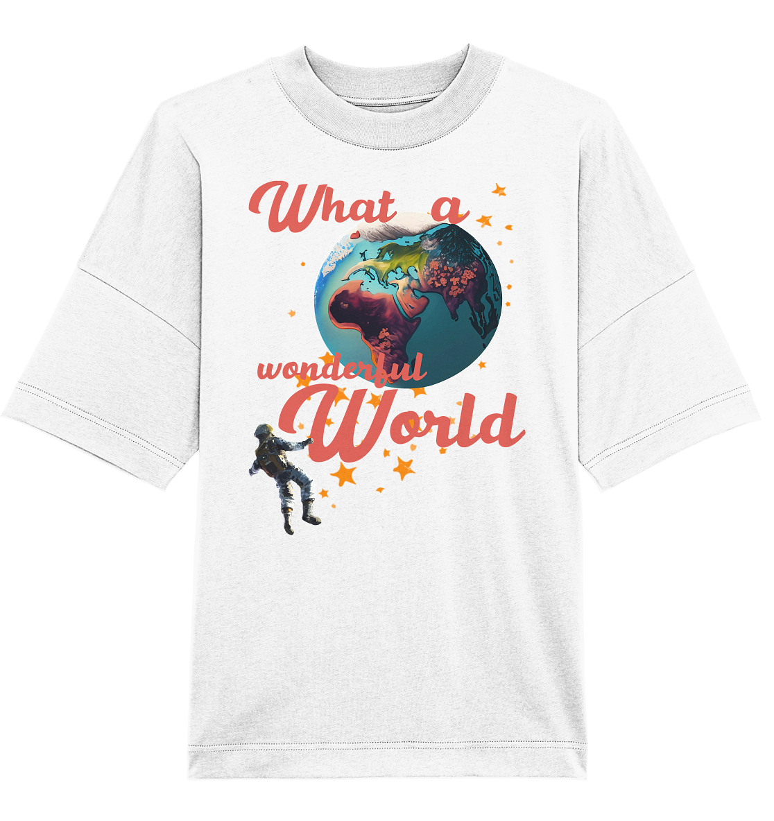 What a wonderful World - Organic Oversize Shirt