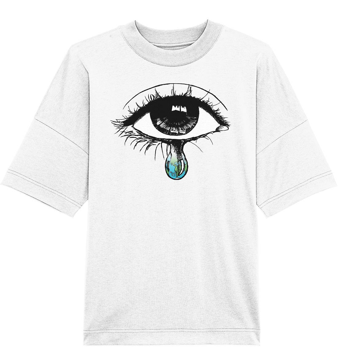 Tränendes Auge - Organic Oversize Shirt