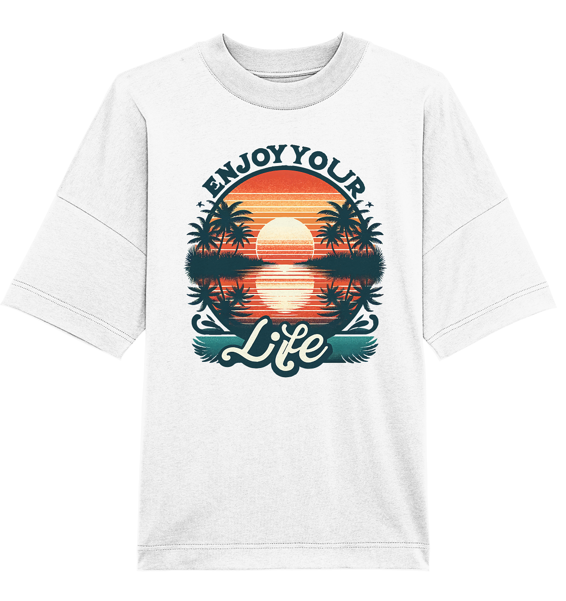 Enjoy your Life - Organic Oversize Shirt