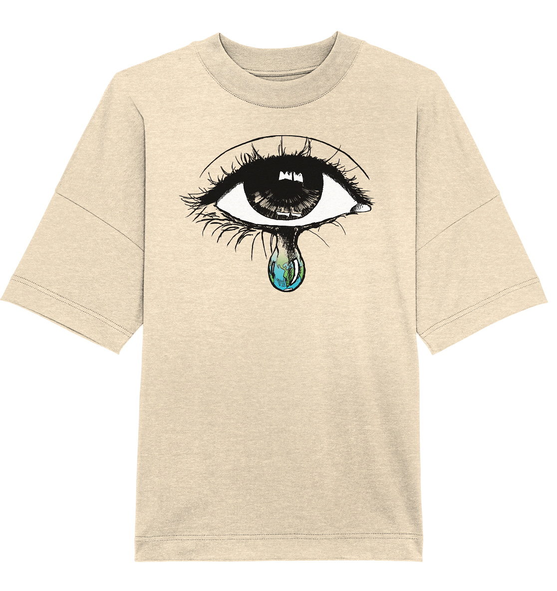 Tränendes Auge - Organic Oversize Shirt