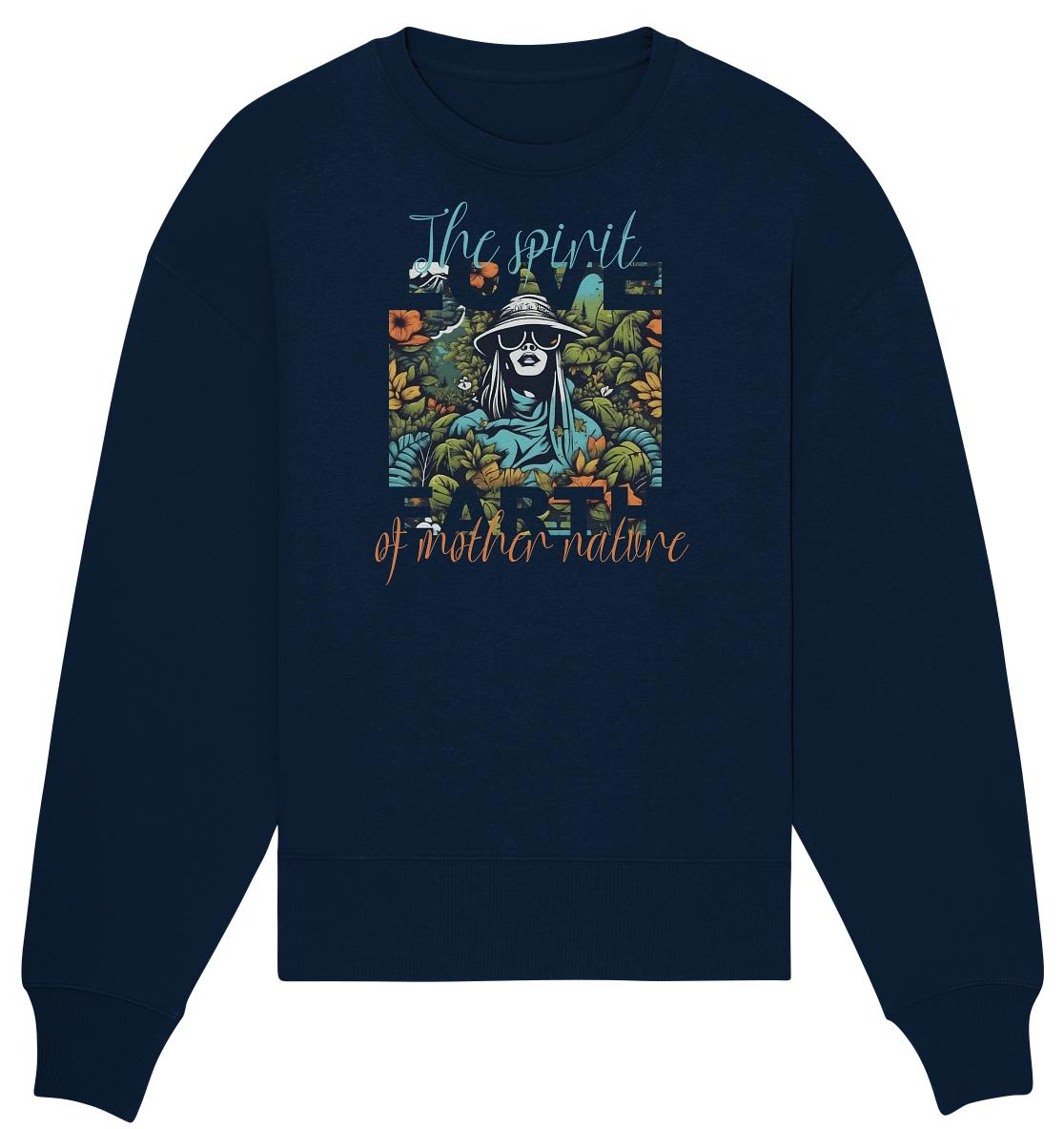 The spirit of Mother Nature  - Organic Oversize Sweatshirt