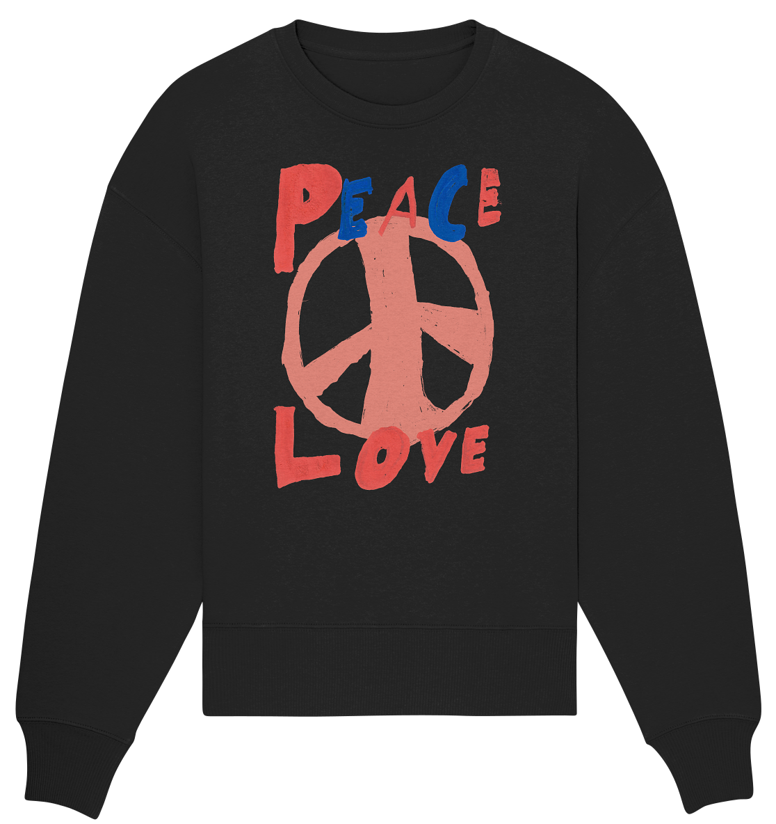 Peace & Love - Organic Oversize Sweatshirt