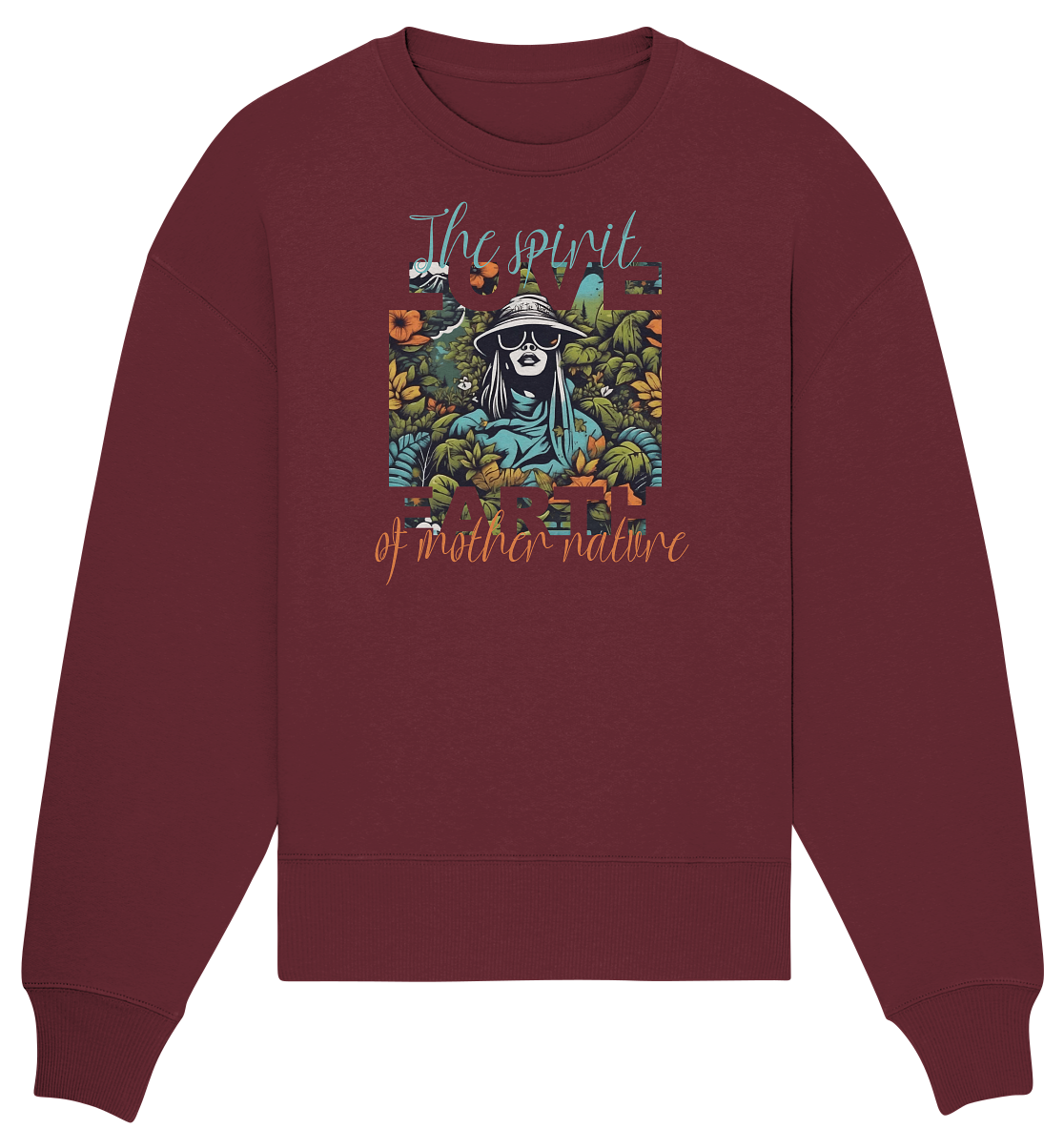The spirit of Mother Nature  - Organic Oversize Sweatshirt
