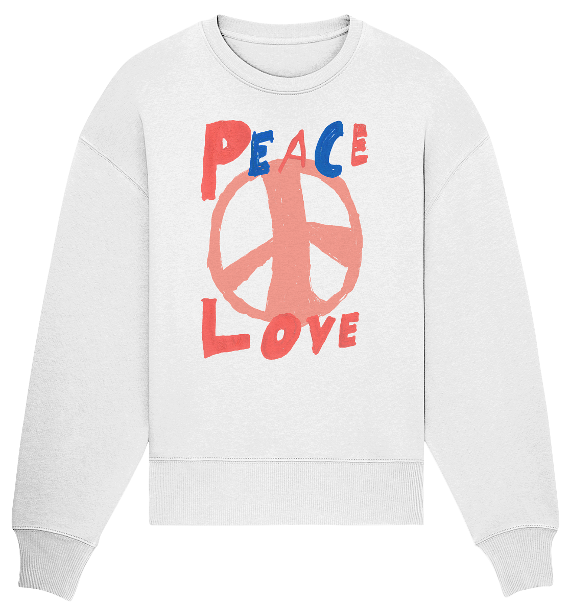Peace & Love - Organic Oversize Sweatshirt